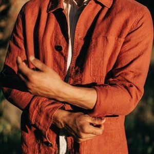 Taylor Stitch The Ojai Jacket in Rust Hemp